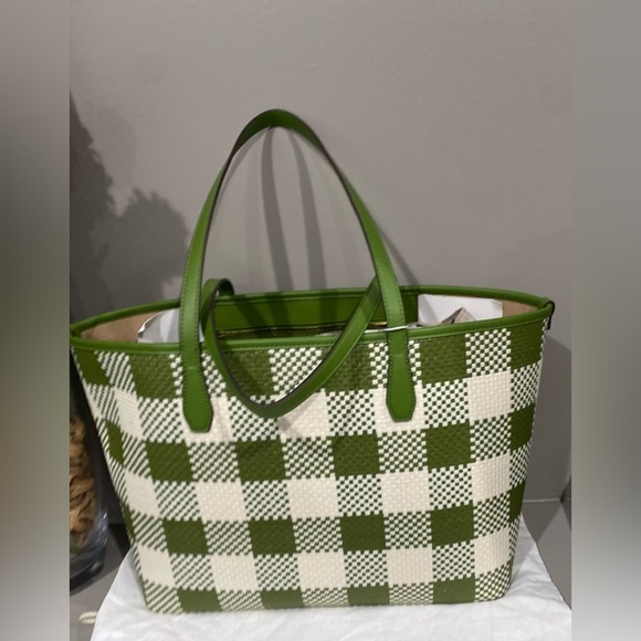 TORY BURCH Blake Straw Tote NWT - Picture 10 of 16